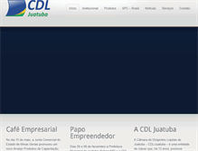 Tablet Screenshot of cdljuatuba.com.br